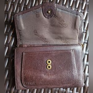 Fossil Rich Brown Leather Wallet
